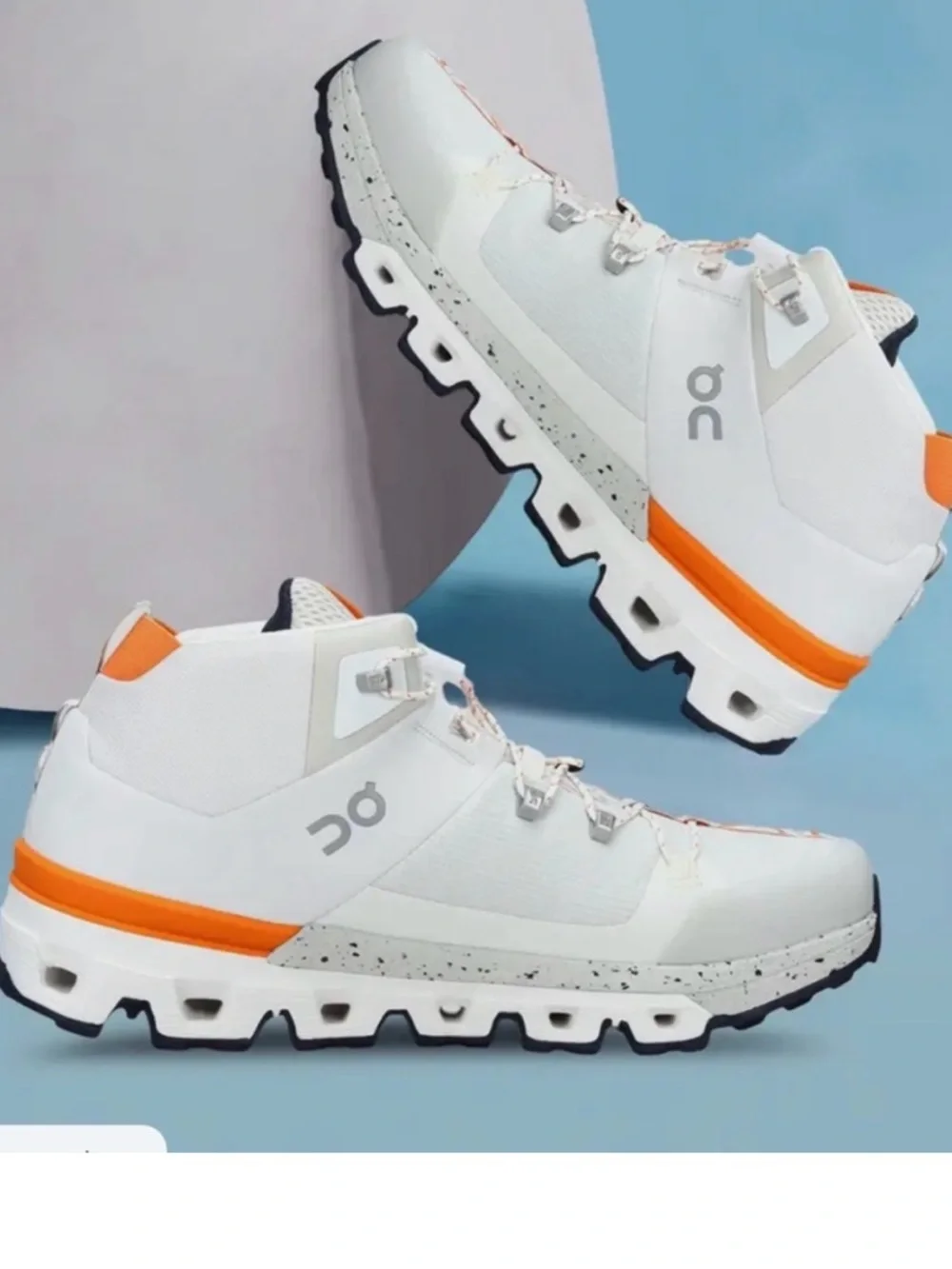 On Running Cloudtrax White&Orange and hiking shoes M 8